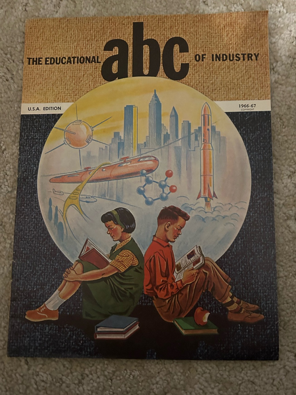 1966-67 vintage paperback book: the educational abc of industry